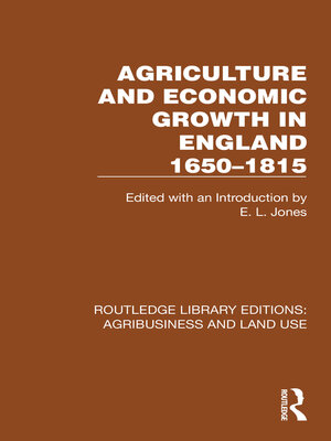 cover image of Agriculture and Economic Growth in England 1650-1815